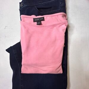 J.Jill Pink Top Sm/ Dark Blue JJill Jeans 10